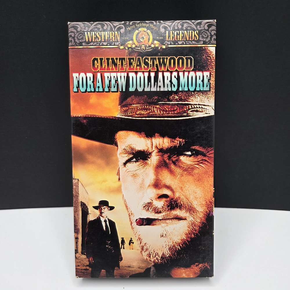 Clint Eastwood For A Few Dollars More VHS Western Movie Sergio Leone MGM 1997